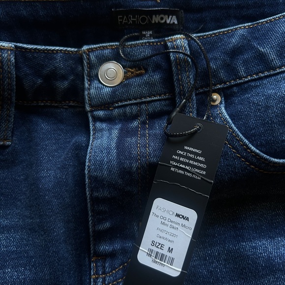 Fashion Nova Dark Blue Denim Jeans - Picture 3 of 3